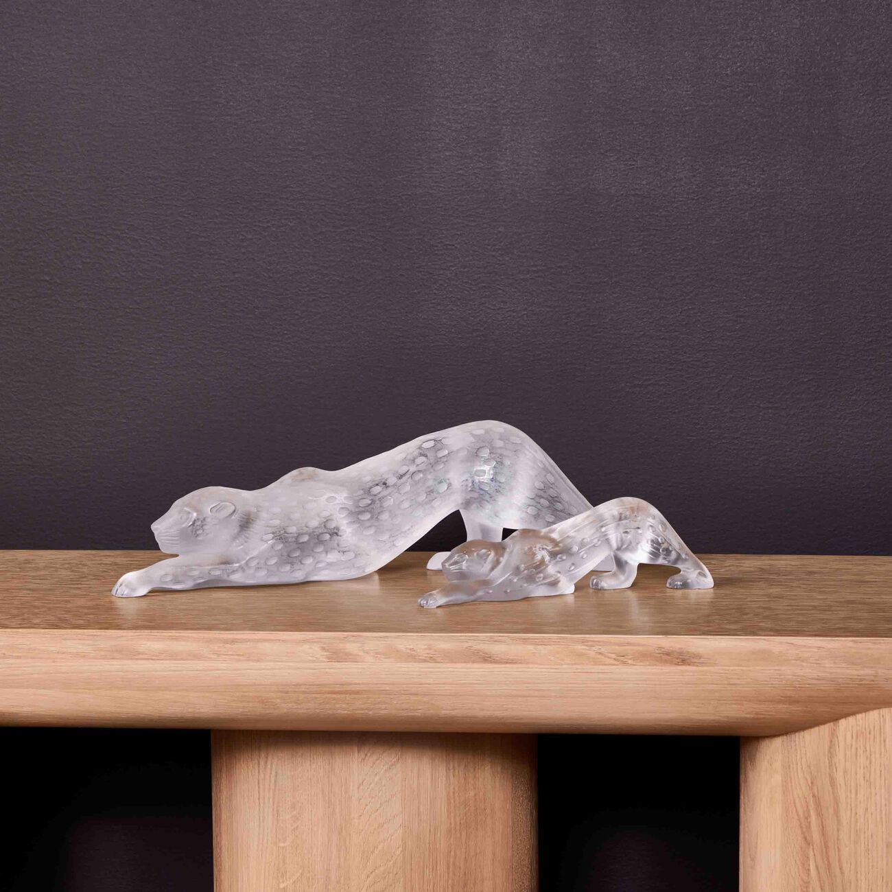 lalique zeila panther sculpture small clear