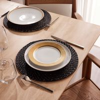 Sauvage Blanc Salad Plate Round Gold 21cm bernardaud sauvage blanc salad plate round gold 21cm