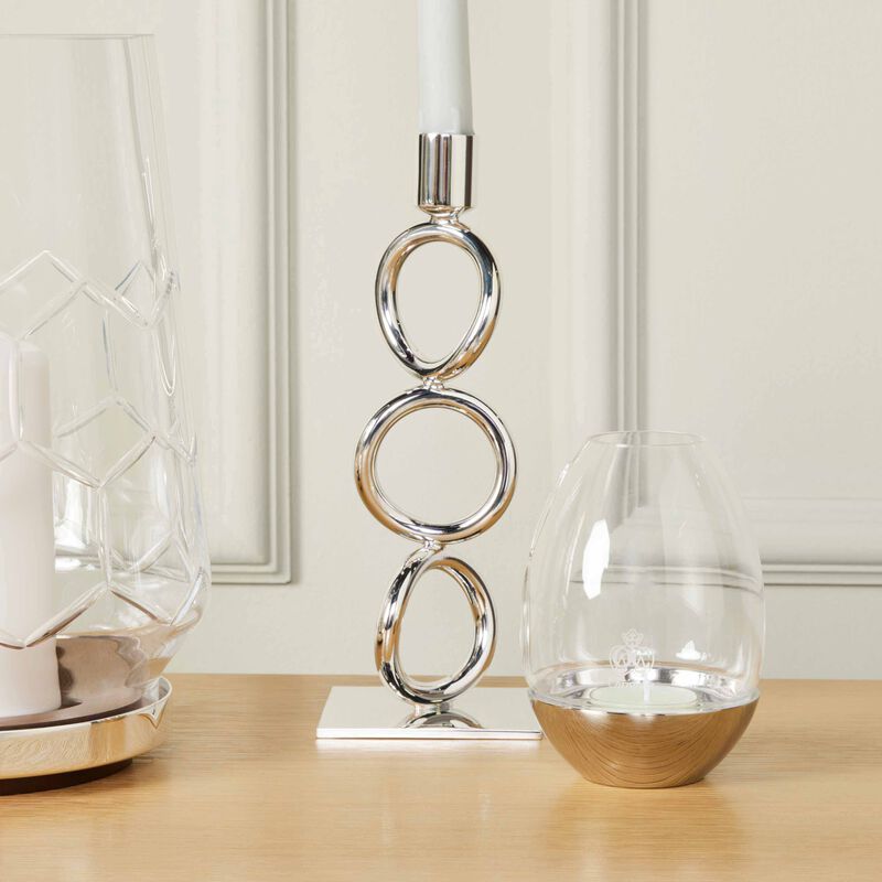 christofle mood nomade hurricane candle holder stainless steel