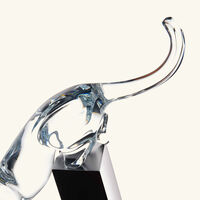 baccarat panther the leap sculpture medium clear