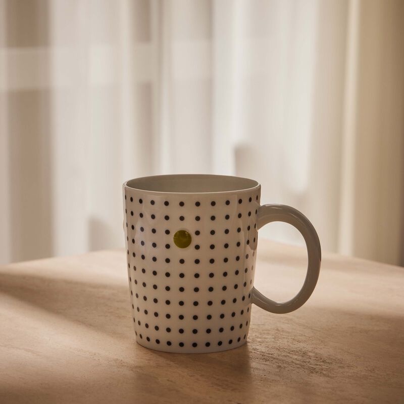 Knossos Paros Mug Anthracite Black bernardaud knossos paros mug anthracite black