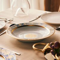 برناردو طبق أو روا العميق دائري باللون الذهبي 29 سم