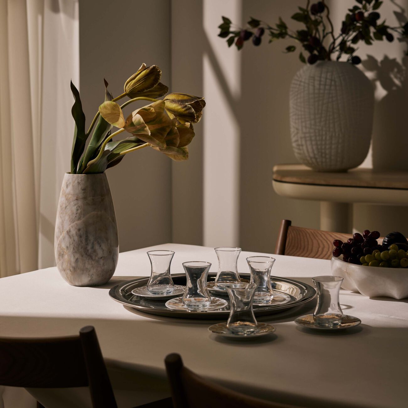 silsal tamrah by razan alazzouni arabic tea cup   saucer gold set of 6