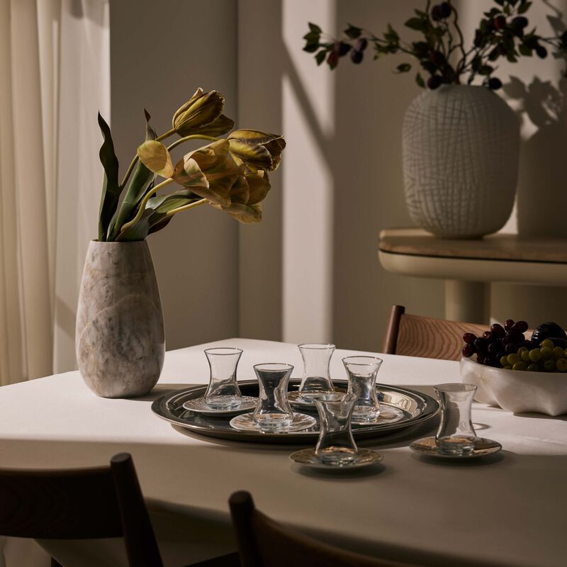 silsal tamrah by razan alazzouni arabic tea cup   saucer gold set of 6