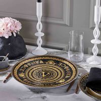 versace virtus gala charger plate round black 33cm
