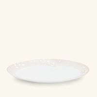 bernardaud reves serving platter oval white 38cm