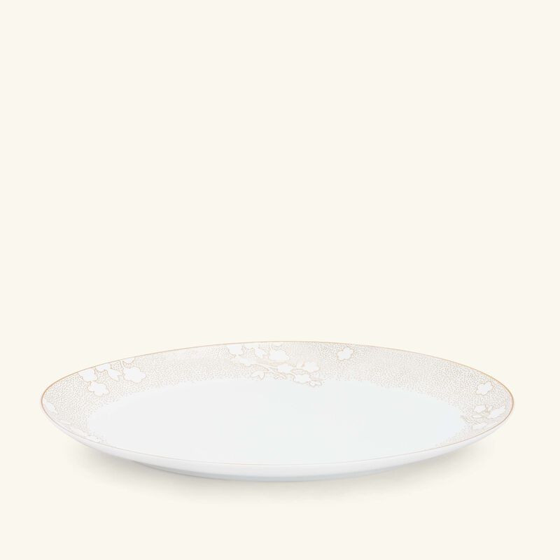 bernardaud reves serving platter oval white 38cm