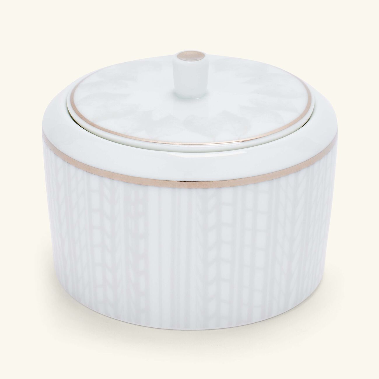 bernardaud silva sugar bowl white