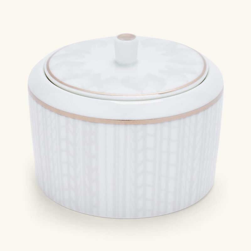 bernardaud silva sugar bowl white