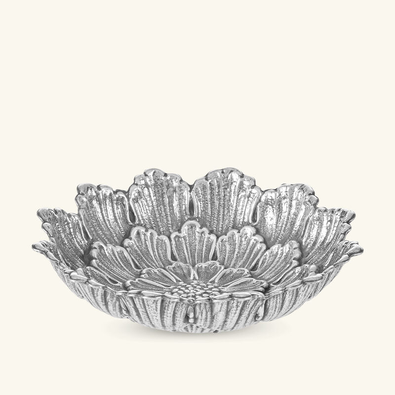 buccellati dahlia flower bowl small silver