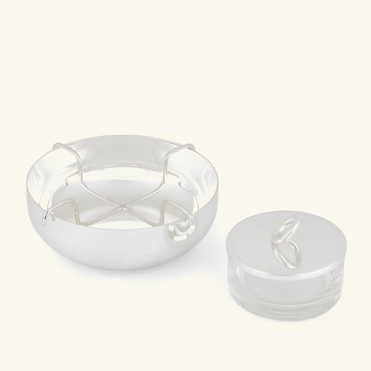 كريستوفل طقم تقديم الكافيار فيرتيجو باللون الفضي