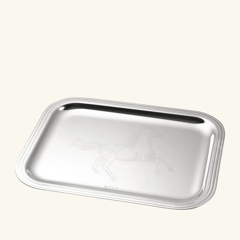 christofle albi lunar new year serving tray silver plated 26x20cm