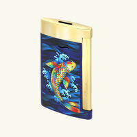 Slim 7 Koi Fish Lighter Blue st dupont slim 7 koi fish lighter blue