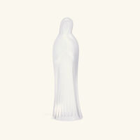 lalique virgin with hands together sculpture medium clear
