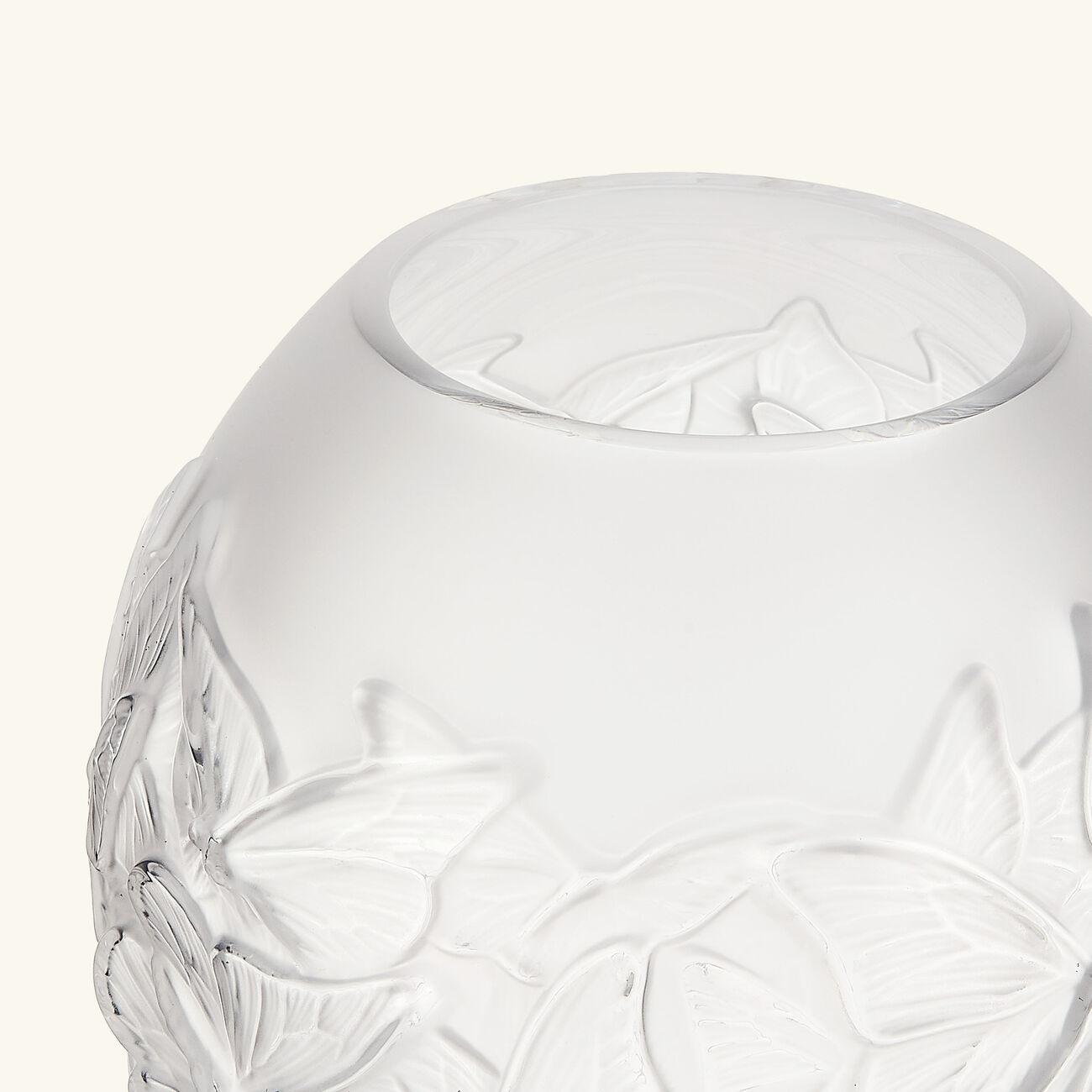 Papillons Vase Medium Clear lalique papillons vase medium clear