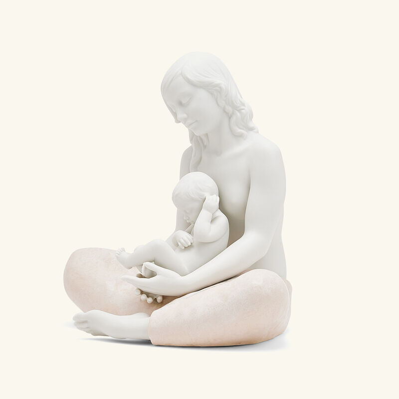 lladro the mother sculpture small white