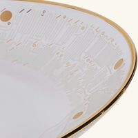 دملاج طبق الضيافة حياة ذهبي اللون بتصميم دائري 40 سم