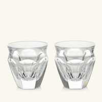 baccarat harcourt talleyrand tumbler glass clear set of 2