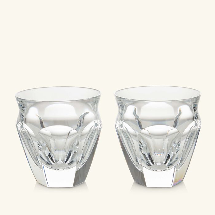 baccarat harcourt talleyrand tumbler glass clear set of 2