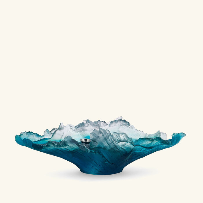 daum maya candelabra large blue