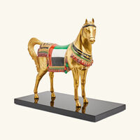 Al Rammah UAE Flag Arabic Horse Sculpture Gold Limited Edition villari al rammah uae flag arabic horse sculpture gold limited edition