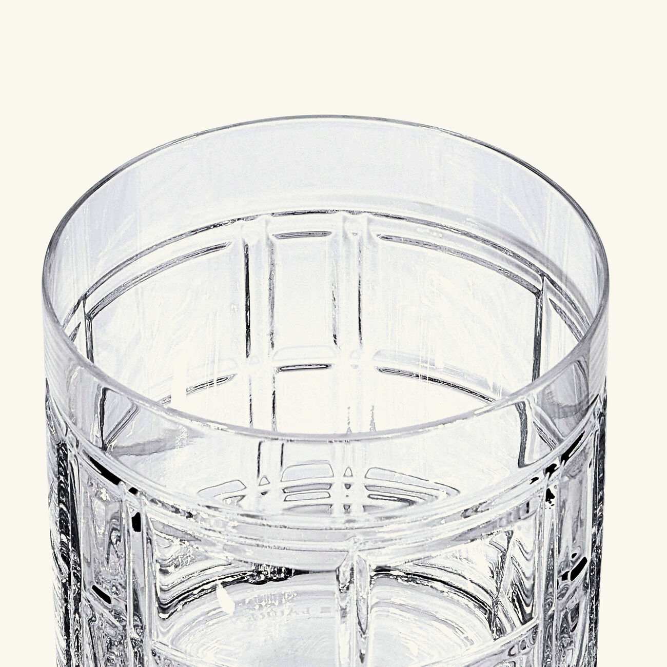 Hudson Plaid Double-Old-Fashioned Drinking Glass Clear Set Of 2 ralph lauren home hudson plaid double old fashioned drinking glass clear set of 2