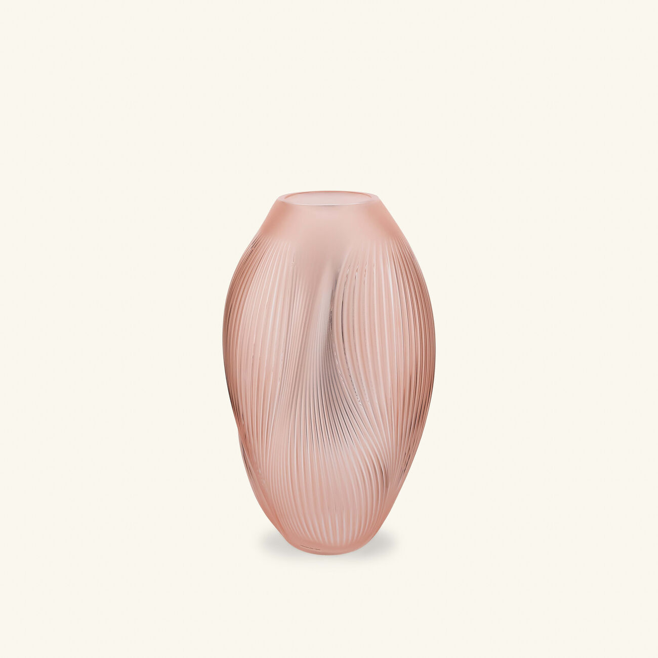 Alize Vase Medium Pink lalique alize vase medium pink