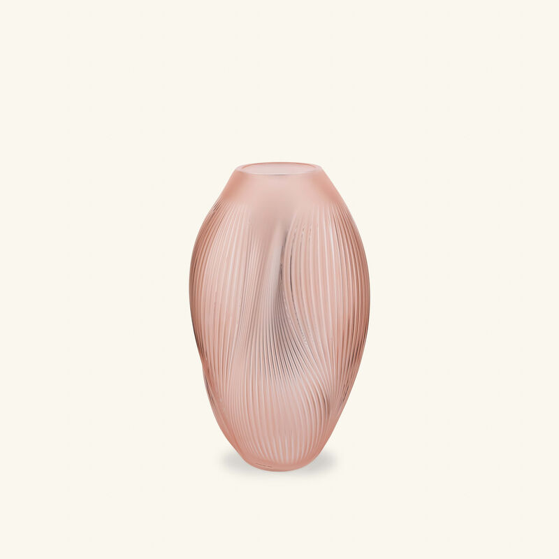 Alize Vase Medium Pink lalique alize vase medium pink