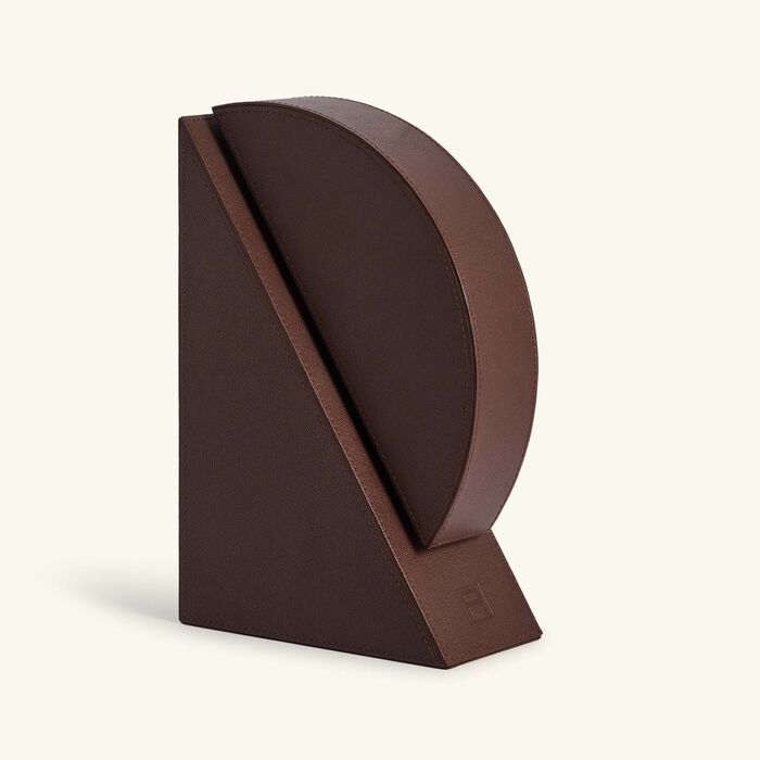 Cubist Right Bookend Brown assouline cubist right bookend brown