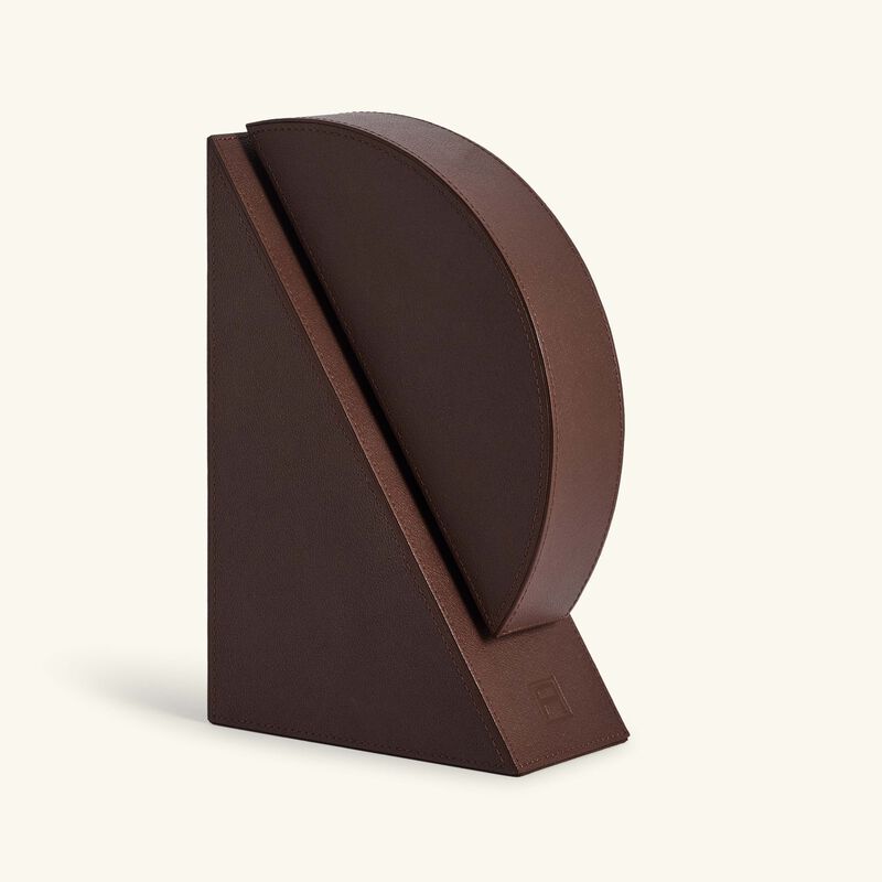 Cubist Right Bookend Brown assouline cubist right bookend brown
