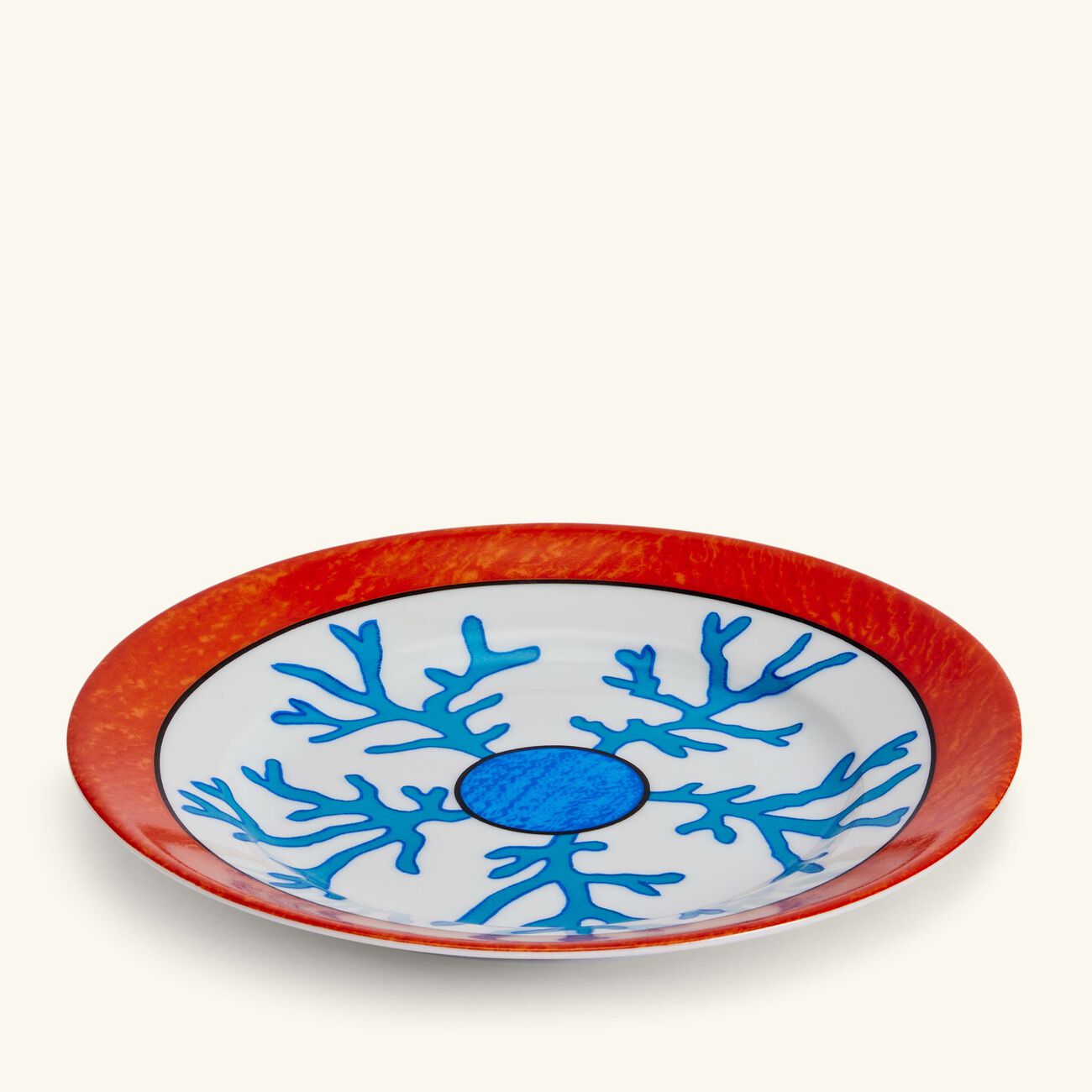 pinto paris lagon bread plate round blue 15cm