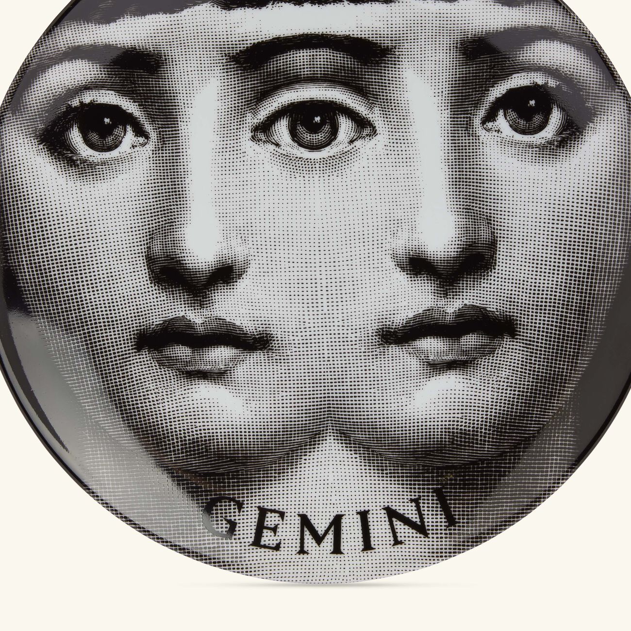 Tema e Variazioni no.350 Gemini Wall Plate fornasetti tema e variazioni no 350 gemini wall plate
