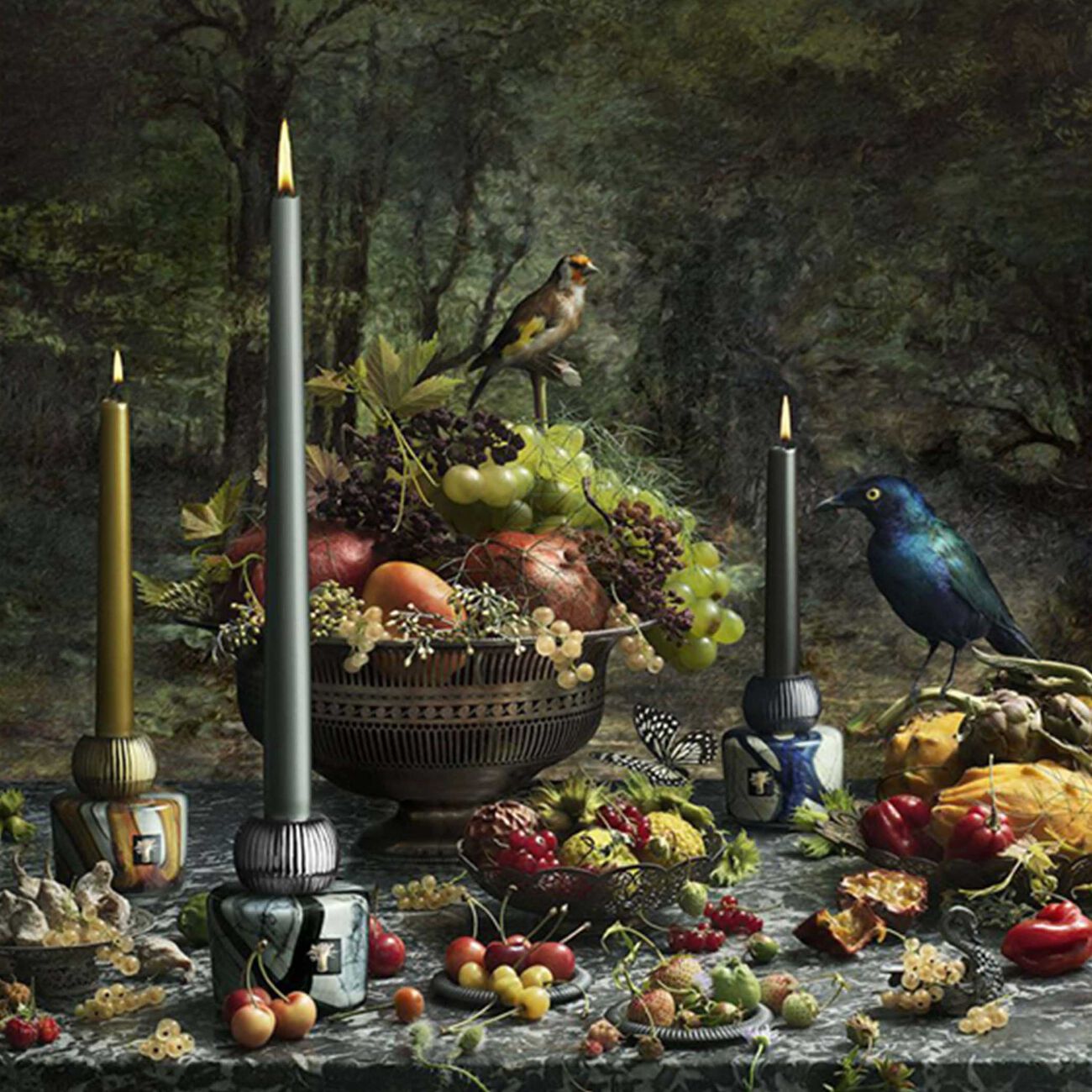 Stones Lazuli Candle Set Of 2 baobab collection stones lazuli candle set of 2