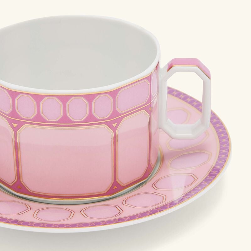 Signum Rose Tea Cup & Saucer Pink rosenthal signum rose tea cup saucer pink