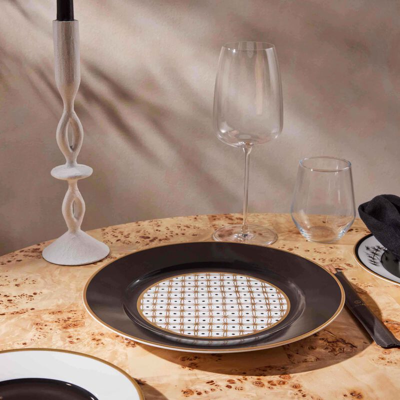 pinto paris vieux kyoto charger plate round black 29cm