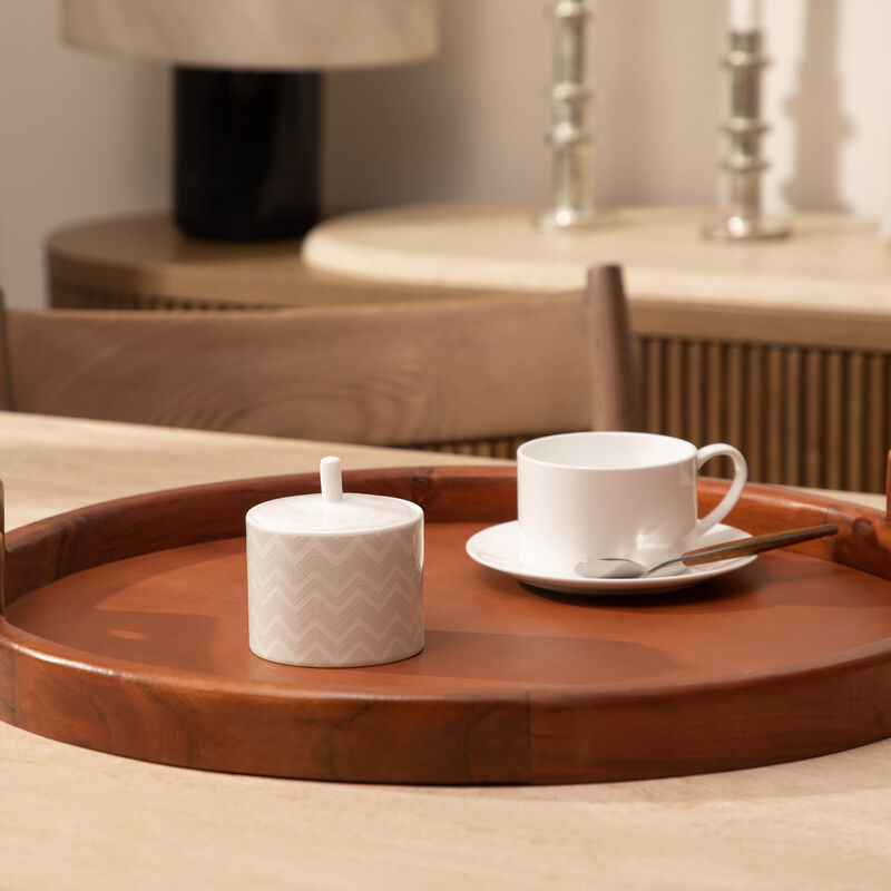 ZIG ZAG Sugar Pot White missoni home zig zag sugar pot white