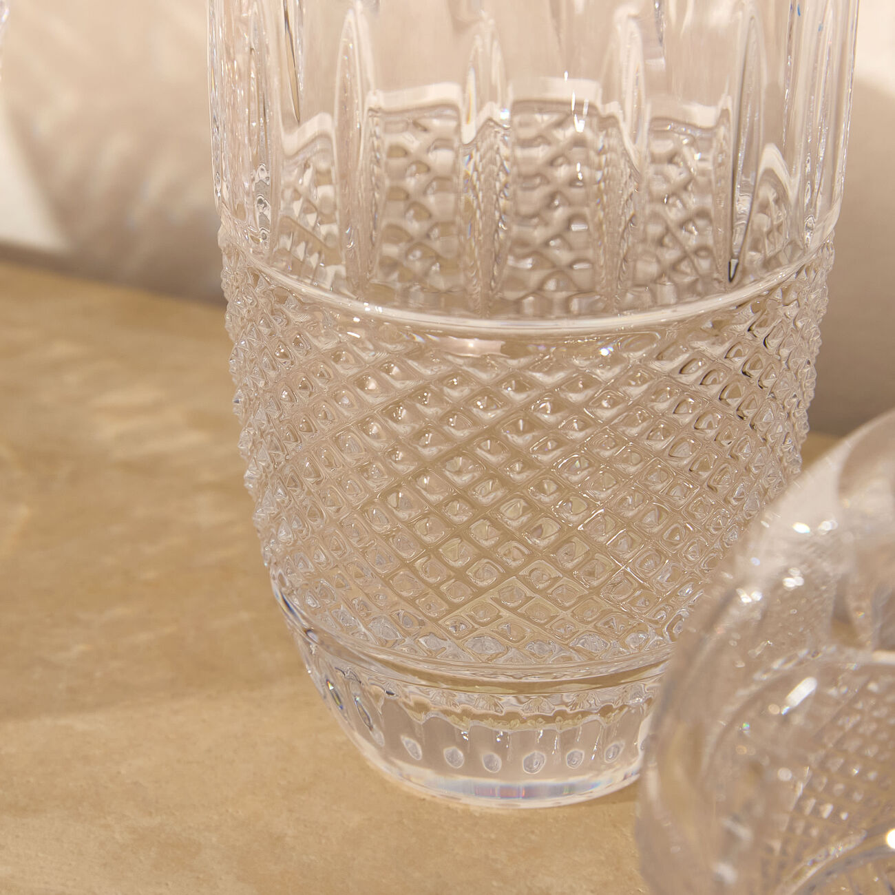 waterford mastercraft irish lace vase medium clear
