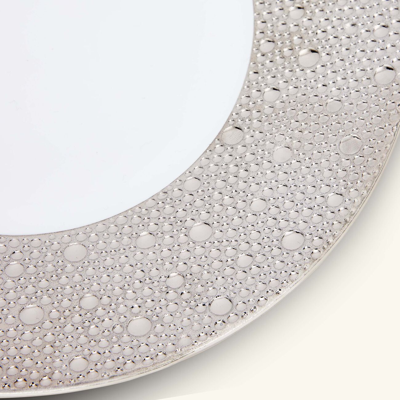 bernardaud ecume salad plate round silver 21cm