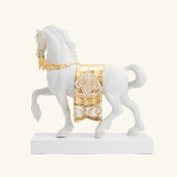 lladro a regal steed horse sculpture large gold
