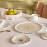 كريستوفل طبق الخبز مالميزون دائري باللون الفضي 16 سم