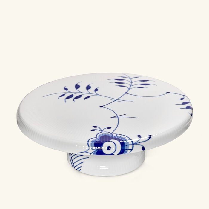 Blue Fluted Mega Cake Stand White royal copenhagen blue fluted mega cake stand white