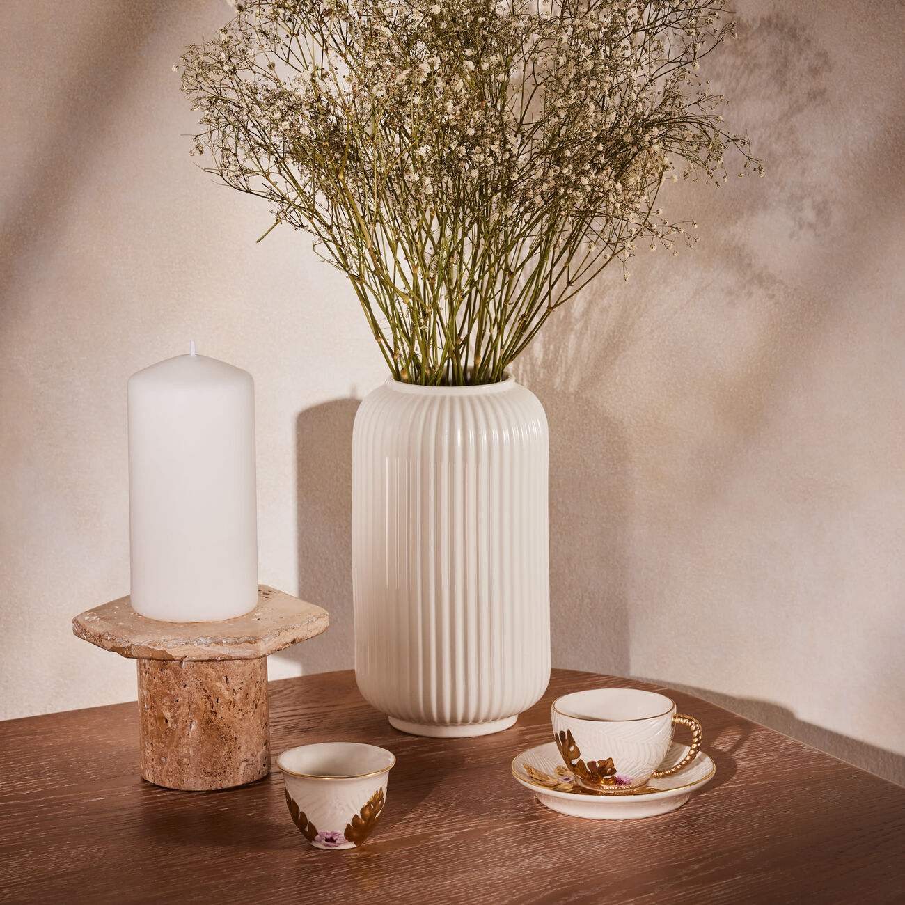 villari acapulco coffee cup   saucer white