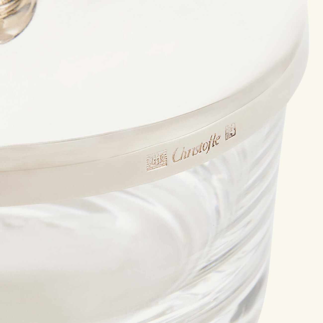 كريستوفل طبق الضيافة آلبي باللون الفضي 7 سم