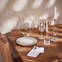 christofle vertigo four ring candle holder silver plated