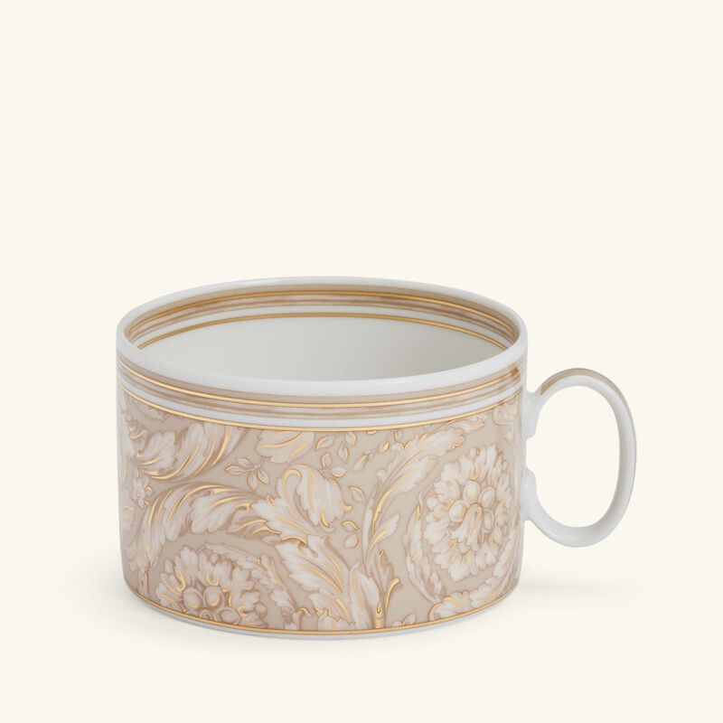 versace barocco beige tea cup   saucer