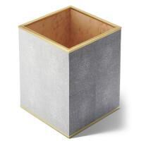 Classic Shagreen Waste Basket, small