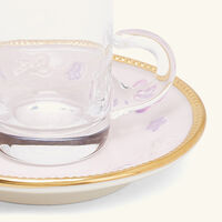 Butterfly Arabic Tea Cup & Saucer Pink villari butterfly arabic tea cup saucer pink