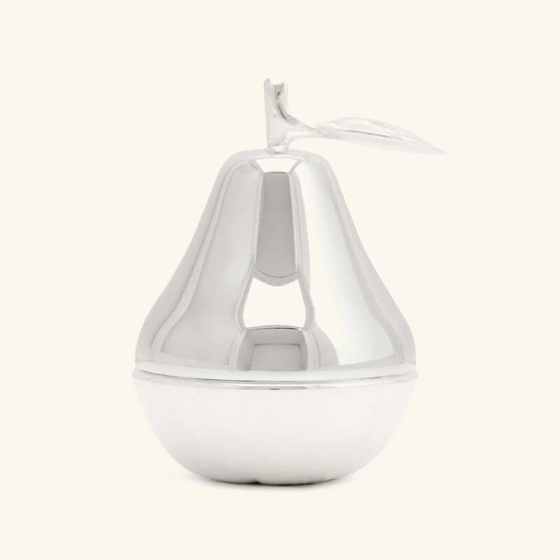 christofle pear bonbonni re box silver plated