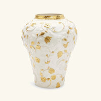 Taormina Vase Medium White & Gold villari taormina vase medium white gold