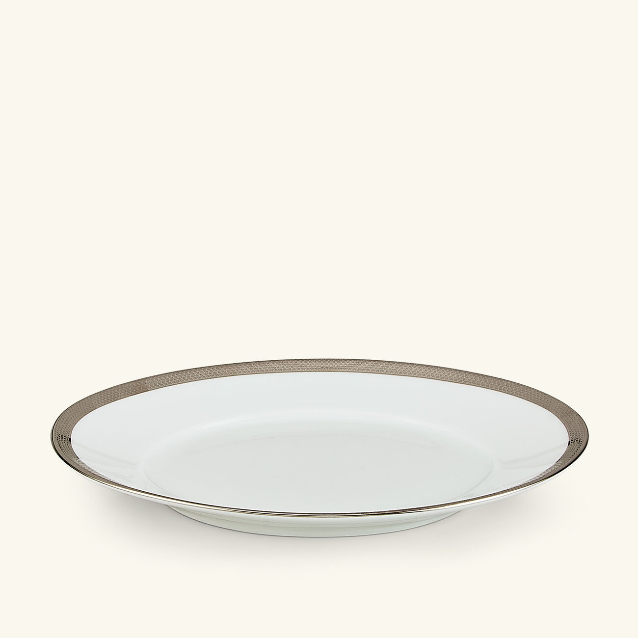 Maille Platine Appetizer Plate White bernardaud maille platine appetizer plate white